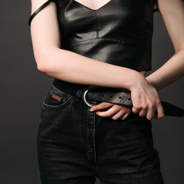 Leather belt